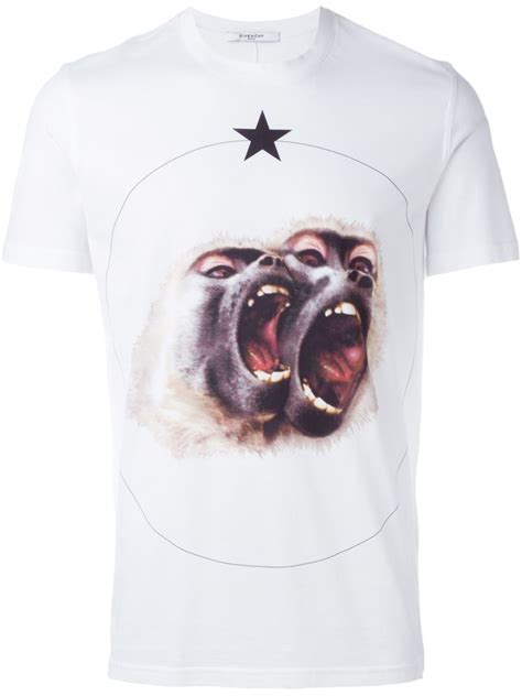 givenchy monkey white|Givenchy polo shirts.